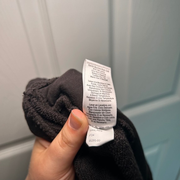 Nation LTD Black Straight leg sweatpants women's size medium Athleisure casual - Picture 6 of 7